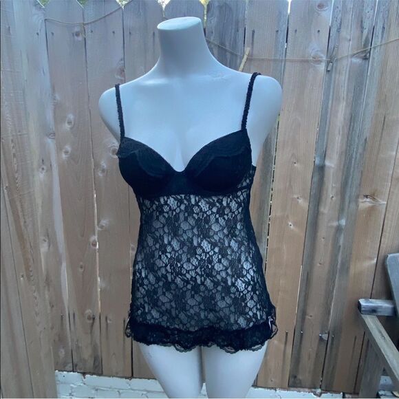Victoria’s Secret black Lace Chemise Babydoll size 34C - Picture 1 of 10